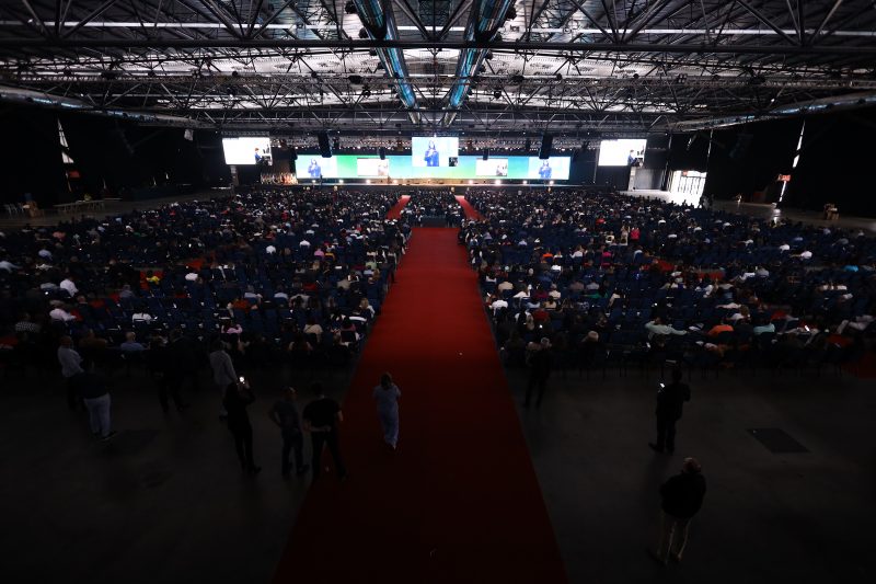 Foto mostra vista de cima do 21 Congresso Brasileiro de Contabilidade 