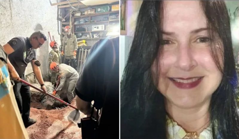 Fotos do momento em que corpo de da advogada é encontrado e foto de Anic Herdy Anic Herdy estava desaparecida há sete meses