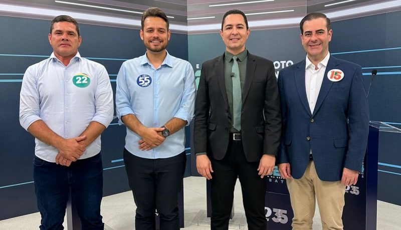 imagem dos candidatos que participaram do debate