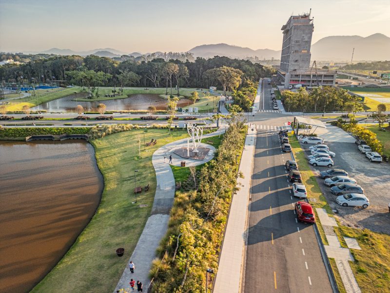 imagem aérea do Vivapark Porto Belo