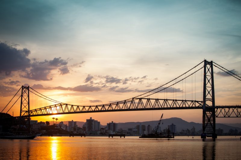 Ponte Hercílio Luz em Florianópolis