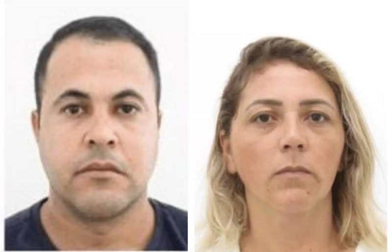 fotomontagem lado a lado: Eriton, autor do feminícidio em Lages; e Maria Cristina, vítima do crime cometido pelo ex-marido