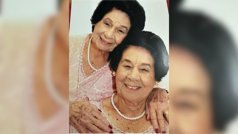 Maria de Lourdes e Maria das Dores vivem grudadas