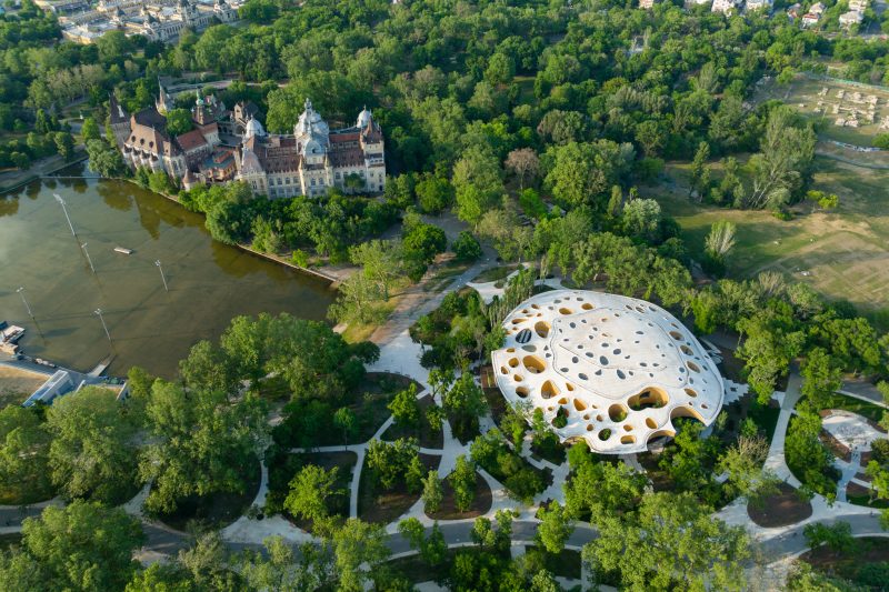 Imagem da Casa da música, assinada por Sou Fujimoto