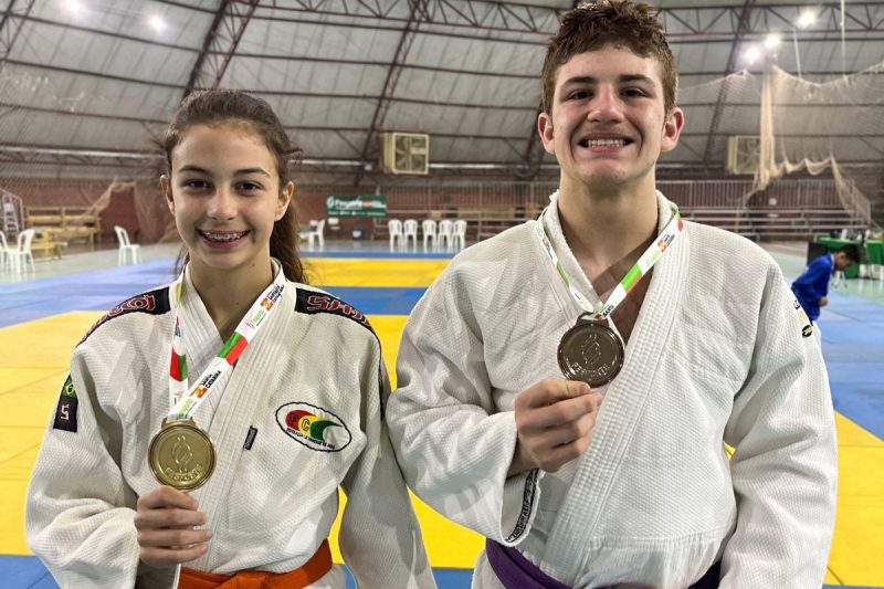 A equipe de Judô de Chapecó conquistou medalhas na Olesc 2024. 