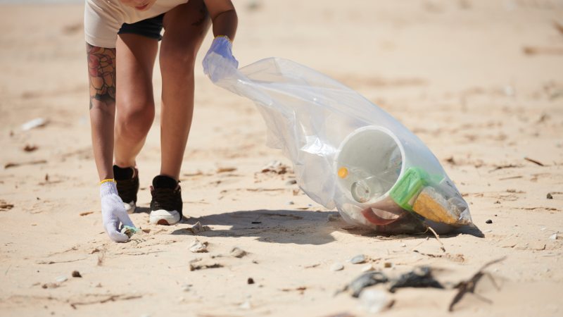 South Run promove mutirão de limpeza na Praia do Riozinho em Florianópolis