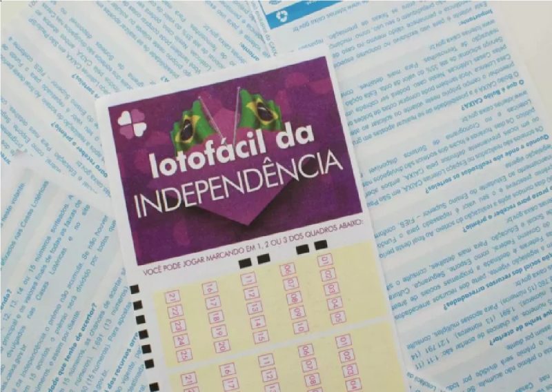 Prêmio da Lotofácil da Independência: bilhetes de apostas da loteria 