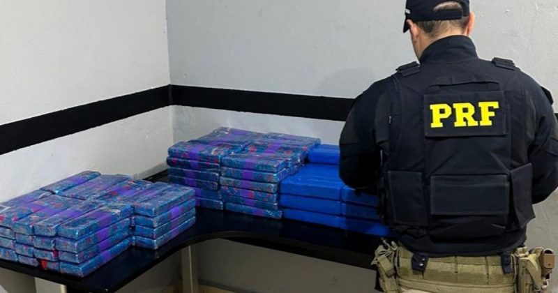 tabletes de maconha e policial