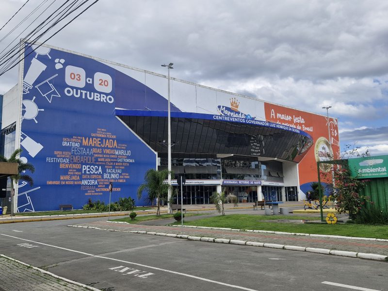 Fachada do Centreventos, onde será feita a Marejada