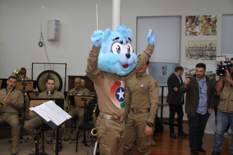 Novo mascote da banda da PMSC foi revelado no evento