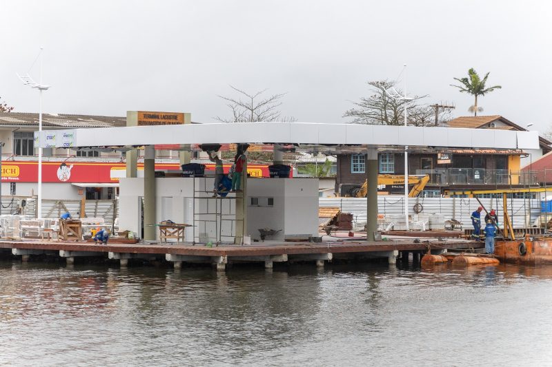 Ponte da Lagoa da Conceição já tem metade da sua obra concluída