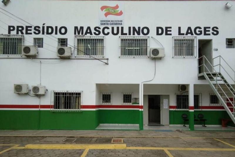 Fachada do Presídio Masculino de Lages