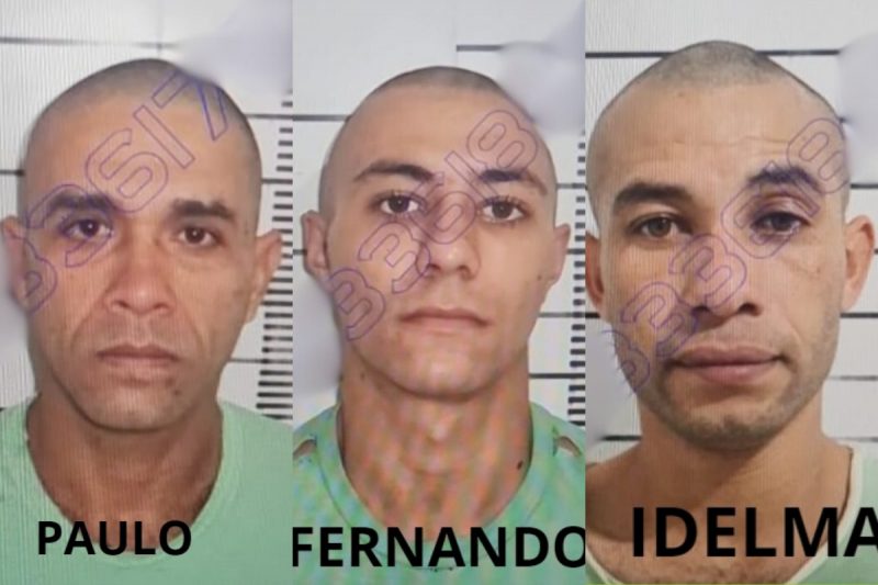 Três homens fugiram do presídio de Xanxerê. A SAP divulgou quem são os fugitivos. 