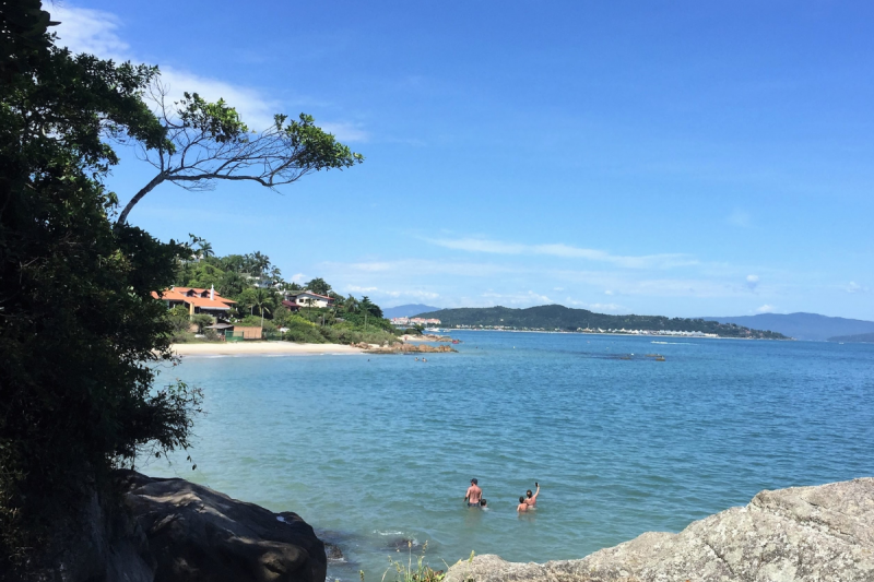 Praia de Canajurê, em Florianópolis