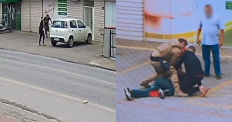 Suspeito de furto foge leva 'mata-leão' de morador de Joinville