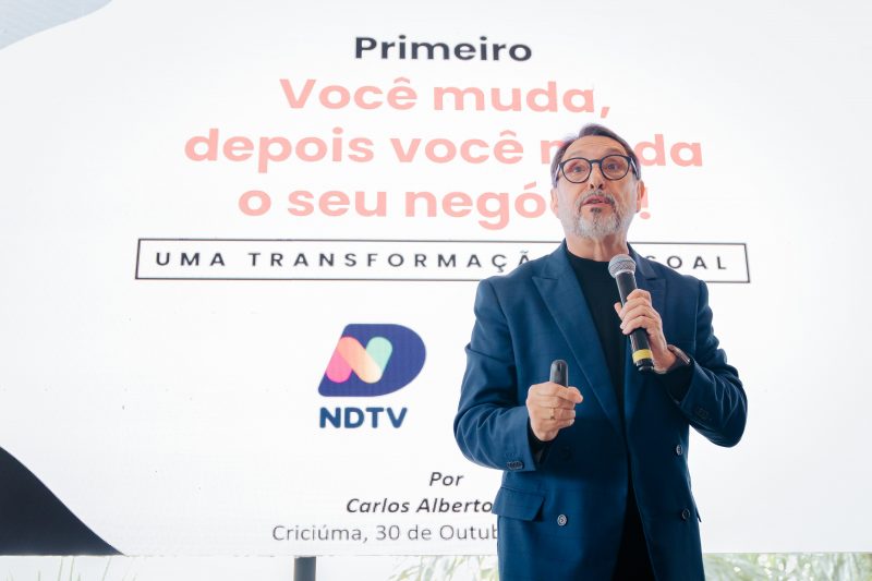 Carlos Alberto Júlio, palestrante do aniversário da NDTV Record