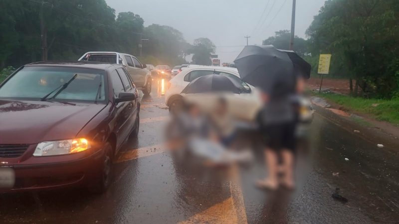 O homem foi abordado após causar um acidente, na noite de quinta-feira (10). &#8211; Foto: Guarda Municipal/Reprodução