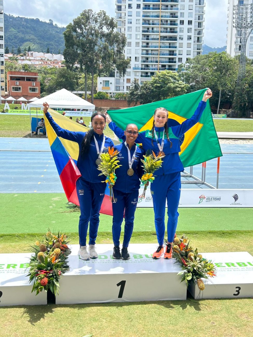 Na competição realizada entre os dias 27 e 29 de setembro, na Colômbia, a chapecoense conquistou três medalhas. - Atletismo/Reprodução