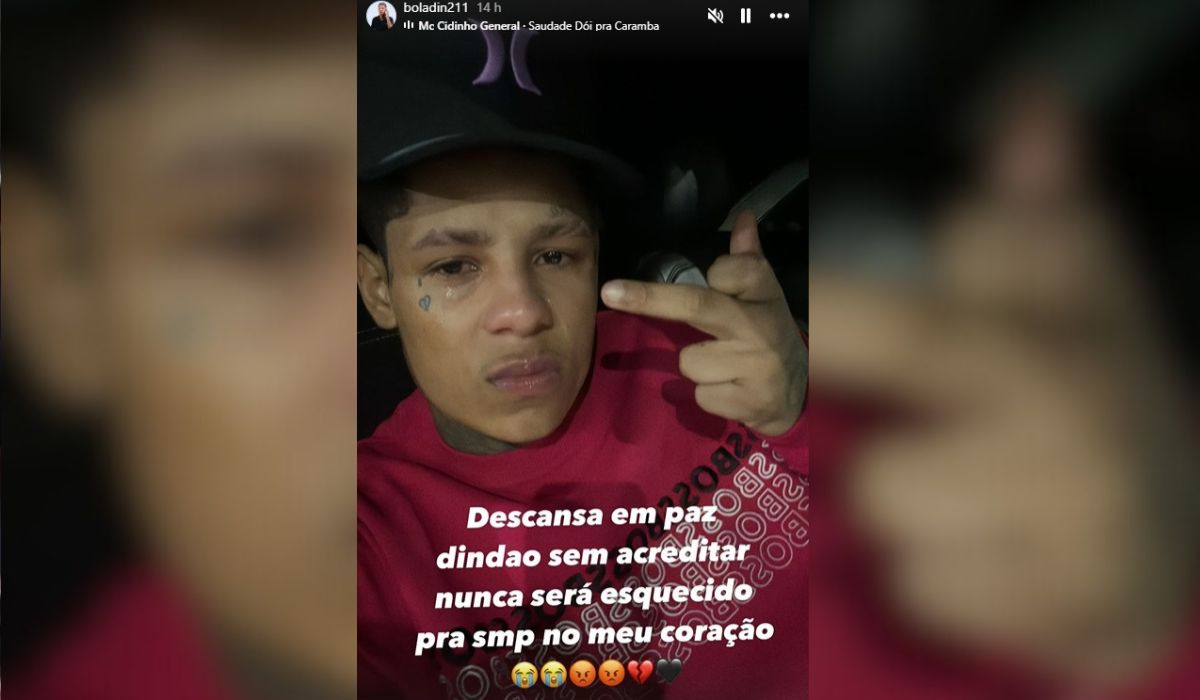 Cantor lamentou morte de produtor musical nas redes sociais - Boladin 211/Redes sociais/Reprodução/ND