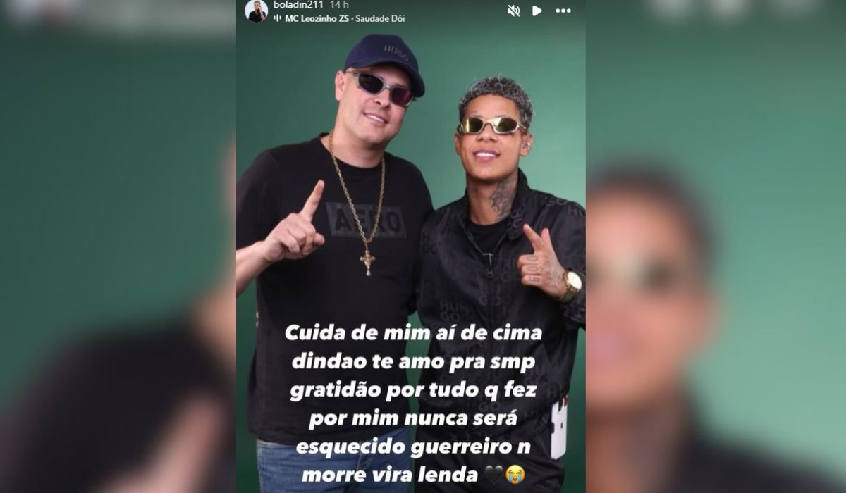 David acompanhava cantor em gravação de clipe quando foi assassinado - Boladin 211/Redes sociais/Reprodução/ND