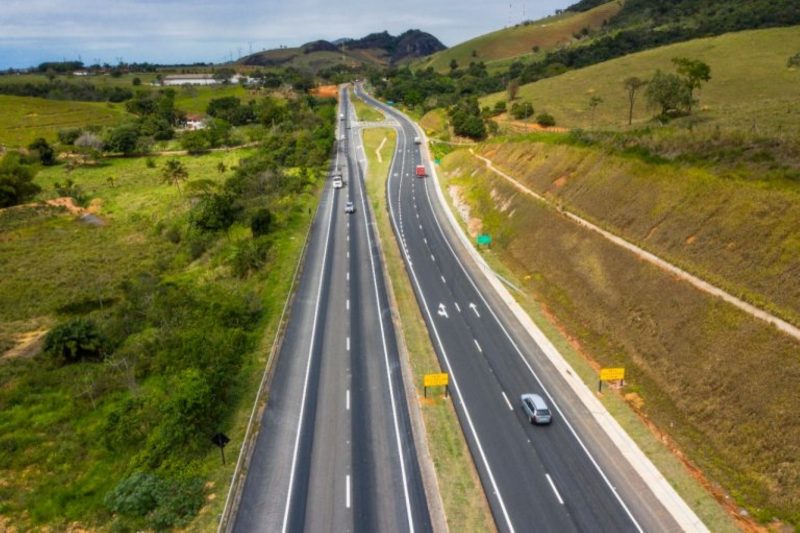 Rodovia Via Mar será alternativa paralela à BR-101. Na foto, uma visão aérea da BR-101