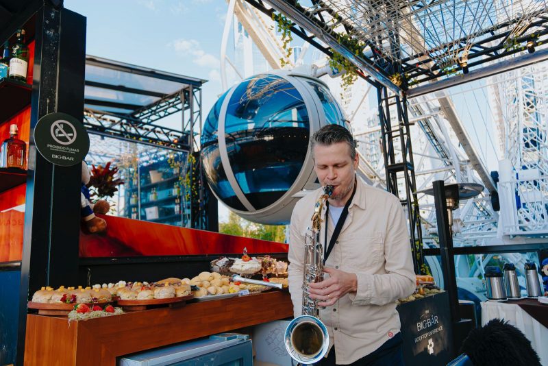 Experiência de influenciadores foi com sol nascendo, ao som de saxofone &#8211; Foto: FG Empreendimentos/ Divulgação