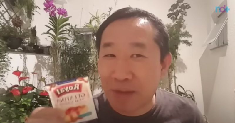 Imagem do Dr. Peter Liu com o melhor colágeno para absorção, a gelatina sem sabor