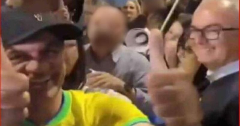 Imagens da recep&ccedil;&atilde;o para Cl&eacute;sio Salvaro em Crici&uacute;ma – Foto: Reprodu&ccedil;&atilde;o/MPSC/Redes Sociais/ND