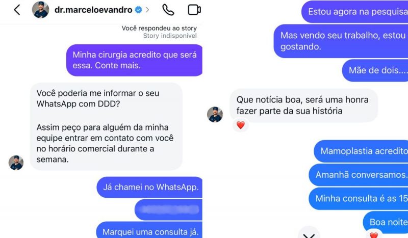 Primeiro contato de Karoliny com Marcelo Evandro dos Santos aconteceu pelas redes sociais 