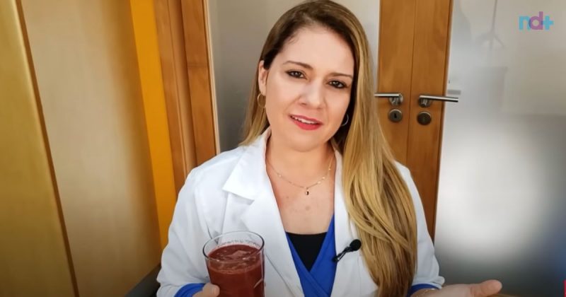 imagem da nutricionista que ensina suco que acaba com a má circulação