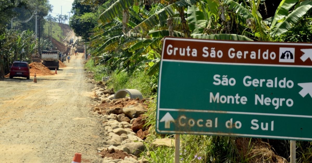 Obras para passagem da tubulação de gás da empresa TBG seguem pelos próximos meses - Prefeitura de Siderópolis/Divulgação