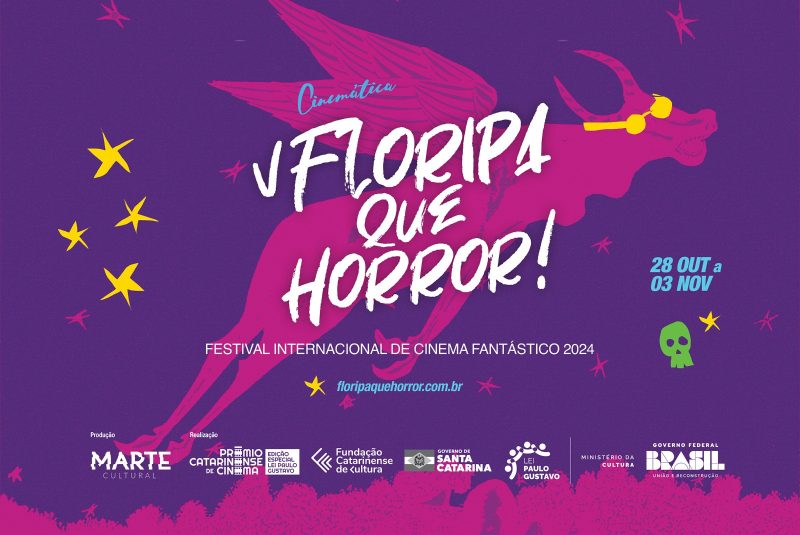 A quinta Edição do Floripa Que Horror! Festival Internacional de Cinema Fantástico, chega no dia 28 de outubro no CIC e com programação totalmente gratuita &#8211; Foto: Divulgação