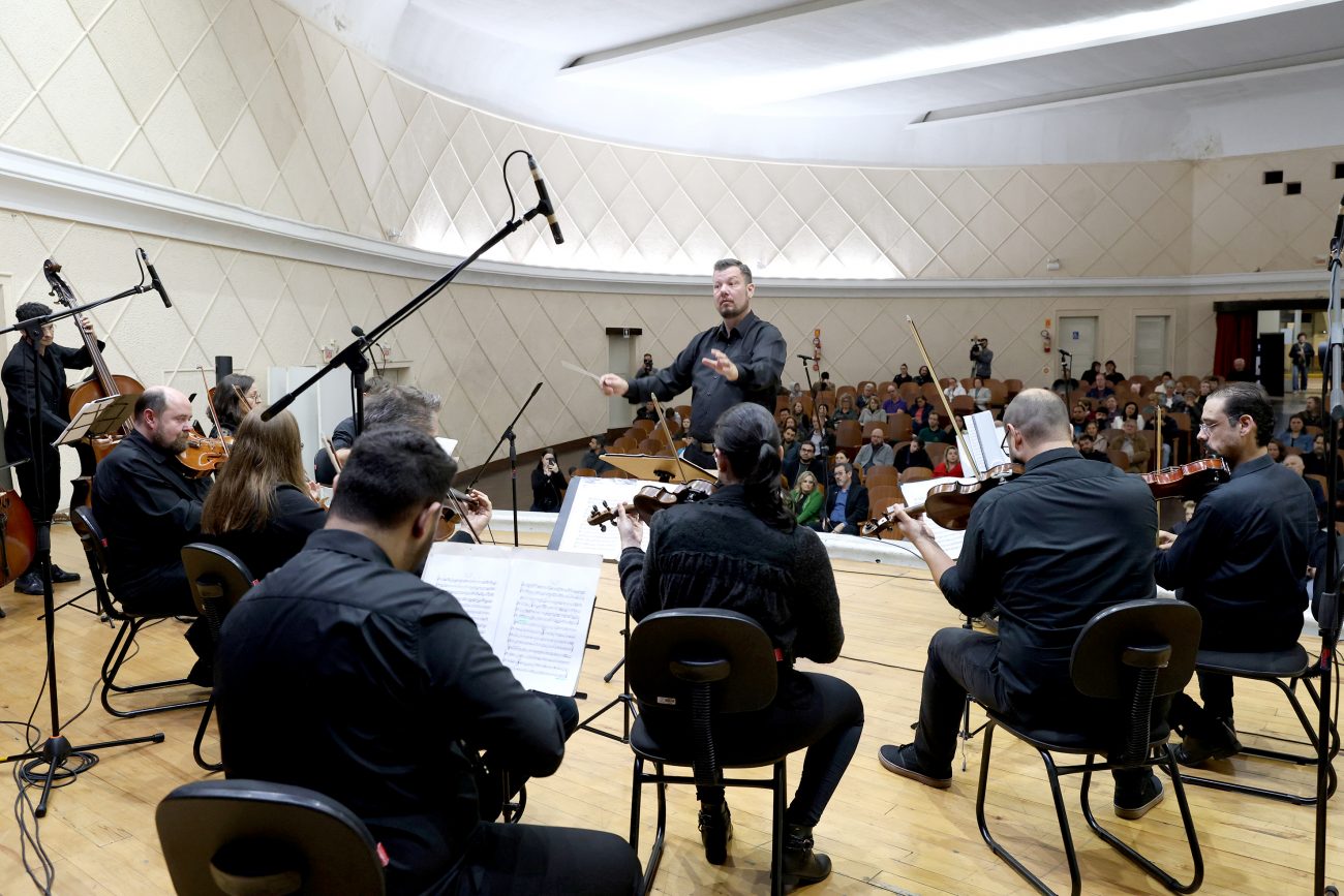 Concerto da Orquestra Prelúdio foi realizado em São Bento do Sul nessa quinta-feira (10) - Reprodução/ND