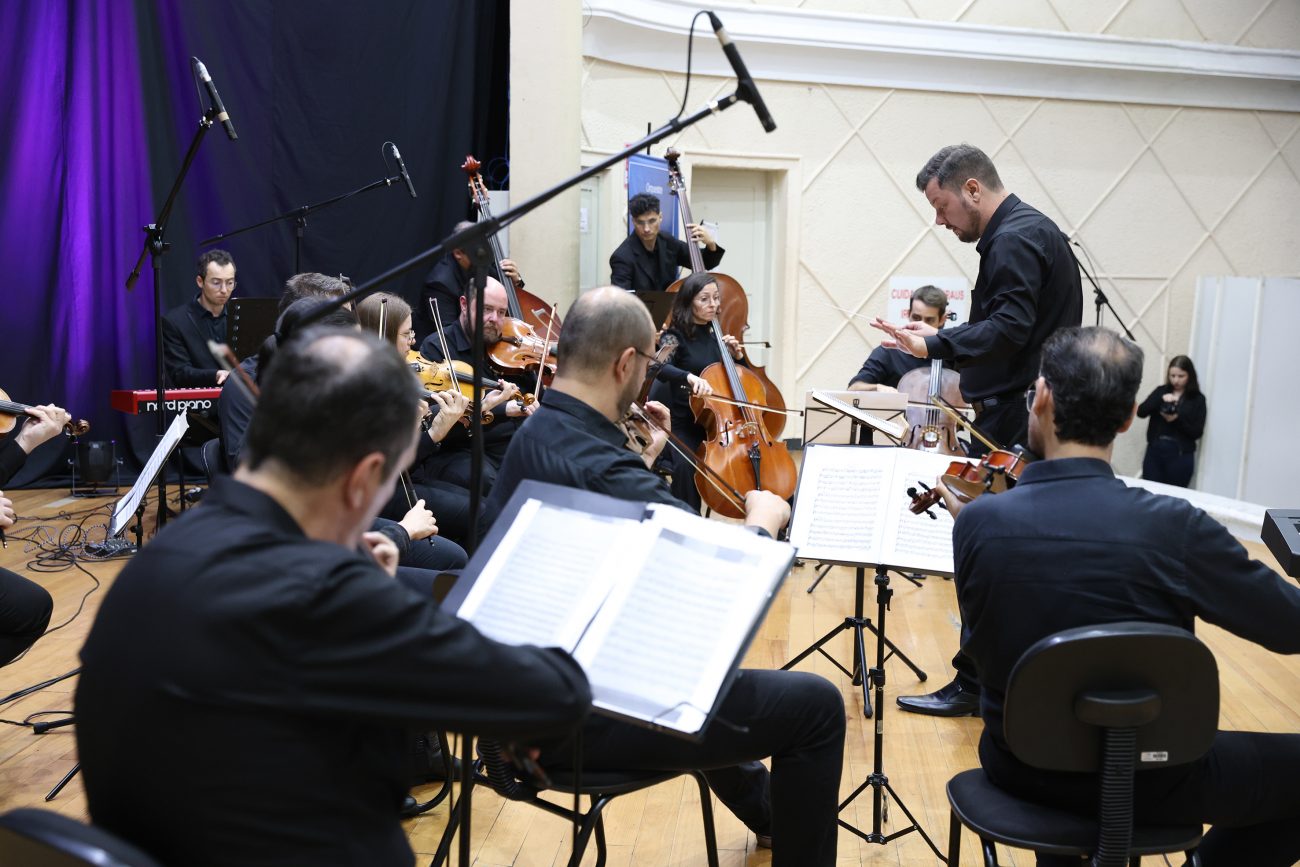 Concerto da Orquestra Prelúdio foi realizado em São Bento do Sul nessa quinta-feira (10) - Reprodução/ND