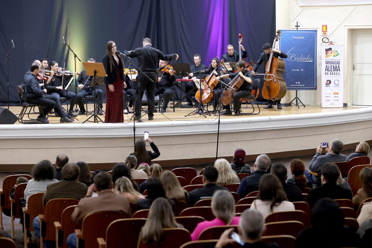 Concerto da Orquestra Prelúdio foi realizado em São Bento do Sul nessa quinta-feira (10) - Reprodução/ND