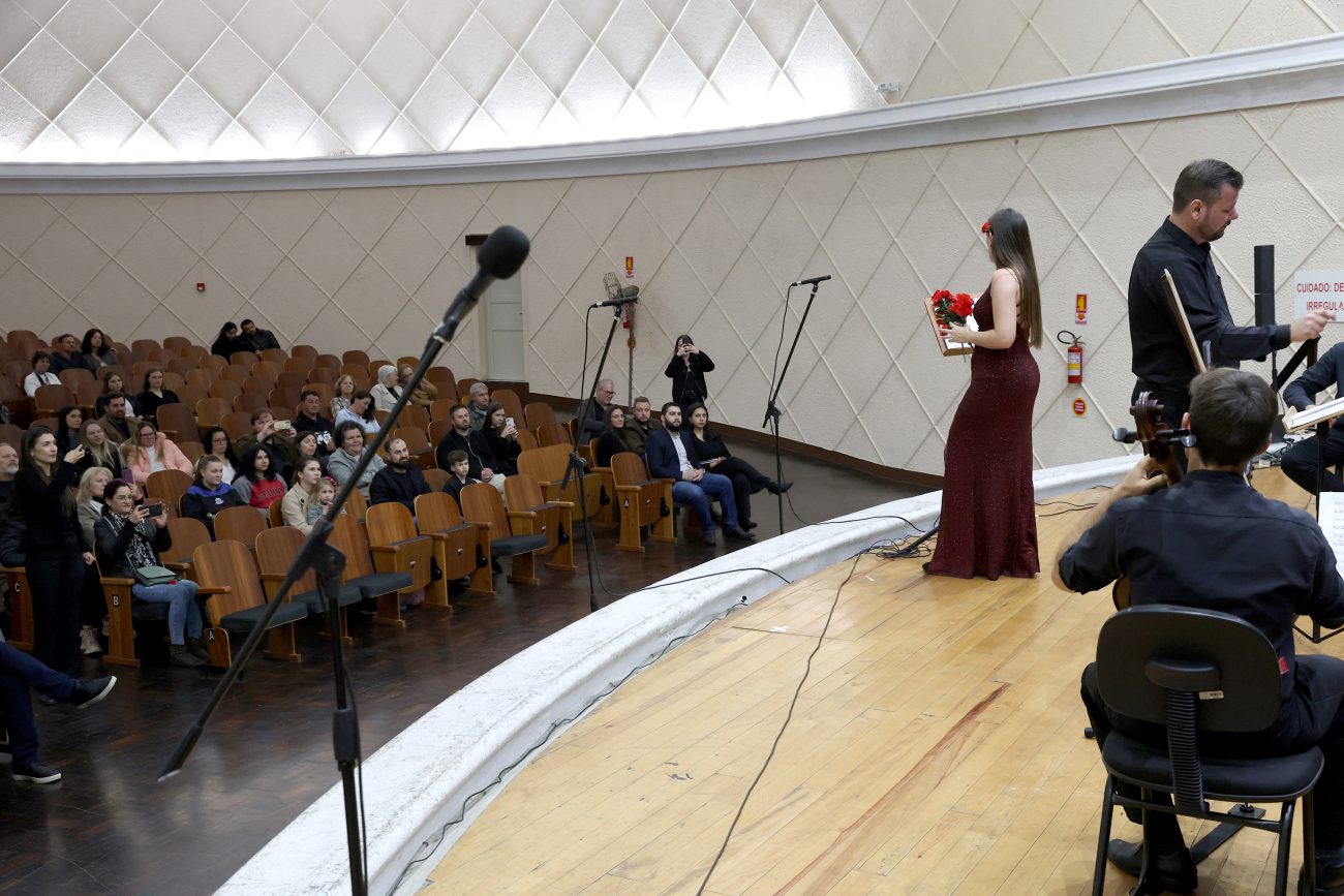 Concerto da Orquestra Prelúdio foi realizado em São Bento do Sul nessa quinta-feira (10) - Reprodução/ND