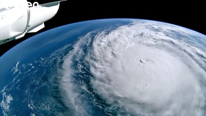 Imagens de satélite do furacão Milton