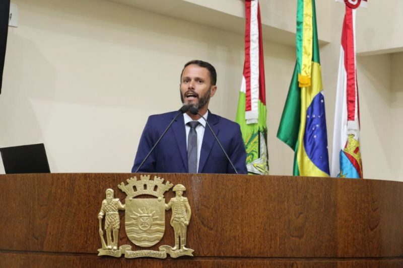 Gemada (PL) foi reeleito em 2024, sendo o vereador mais votado deste pleito &#8211; Foto: Édio Hélio Ramos/CMF/Reprodução/ND