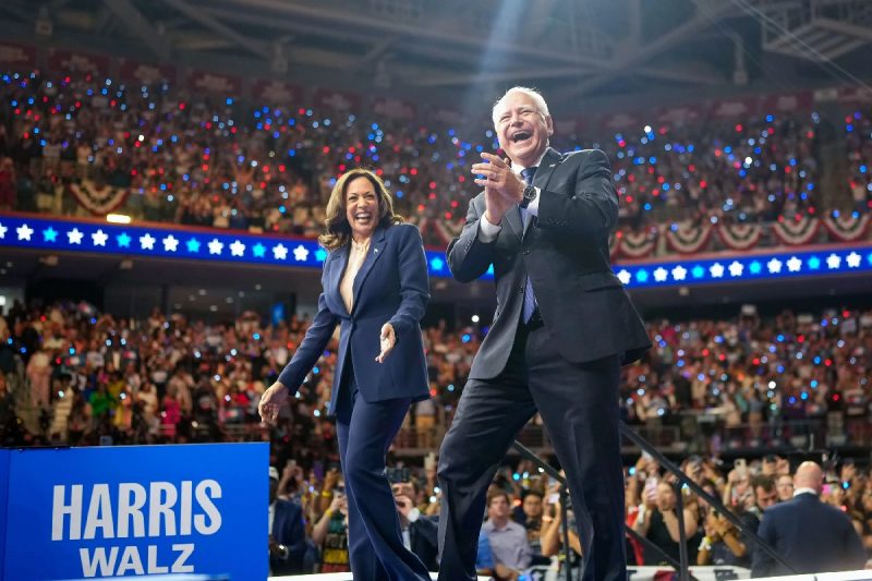 Quem são os candidatos a presidente dos EUA 2024: Kamala Harris e Tim Walz, chapa do Democrata