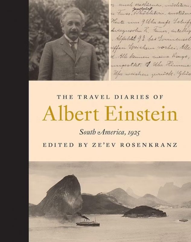 Capa do livro que divulga informações do diário de Albert Einstein em viagem para a América do Sul 