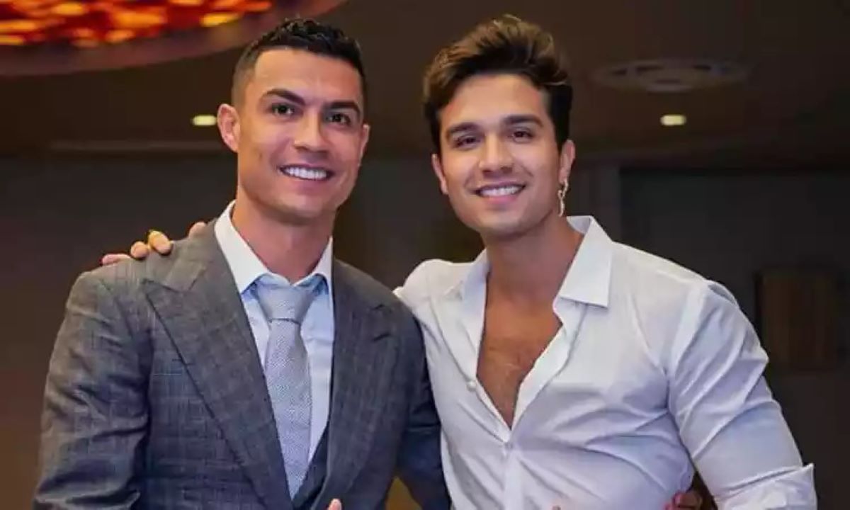 Luan Santana se apresenta em festa de mãe de Cristiano Ronaldo  - Reprodução/X/Twitter