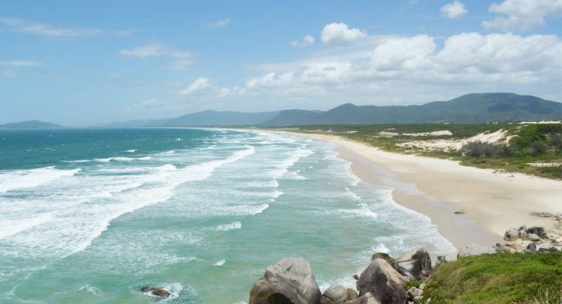 Praia do Moçambique faz parte de uma unidade de conservação ambiental e a circulação de veículos na sua faixa de areia é proibida por lei - Foto: IMA/Reprodução/ND