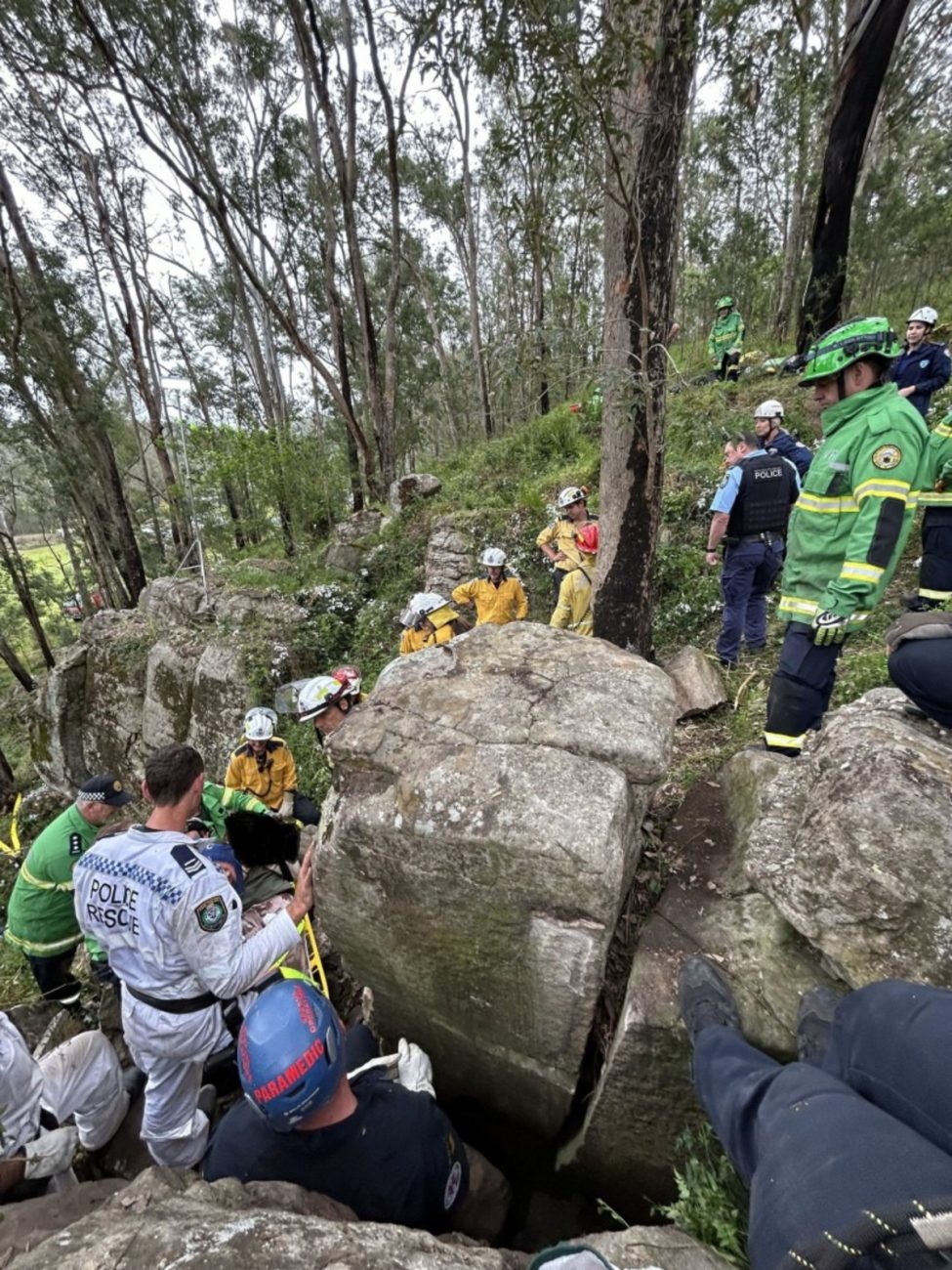 Imagens do resgate realizado pela equipe de emergência de Nova Gales do Sul - Reprodução/NSW Ambulance/ND