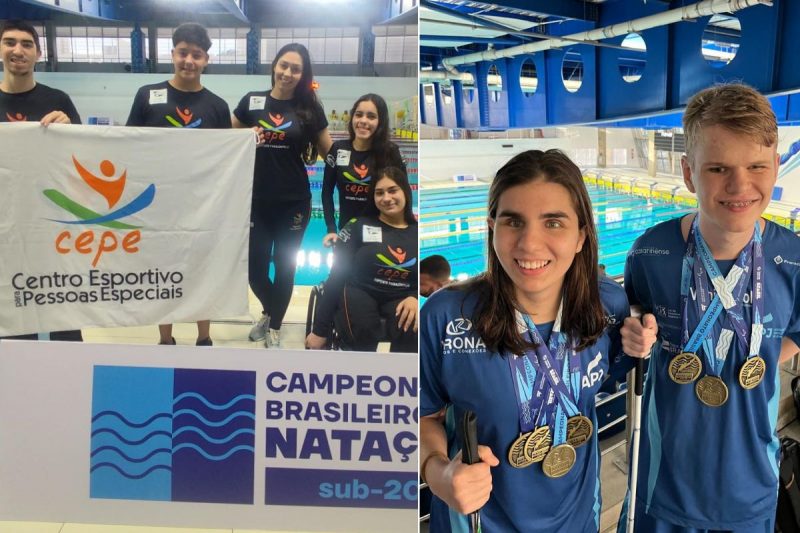 Atletas de Joinville brilham e 'empilham' medalhas no Campeonato Brasileiro de Natação