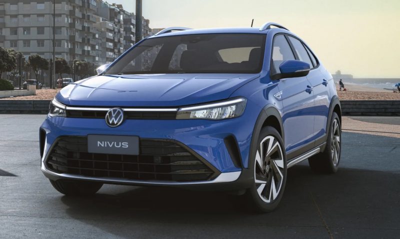 Novo Volkswagen Nivus na cor azul