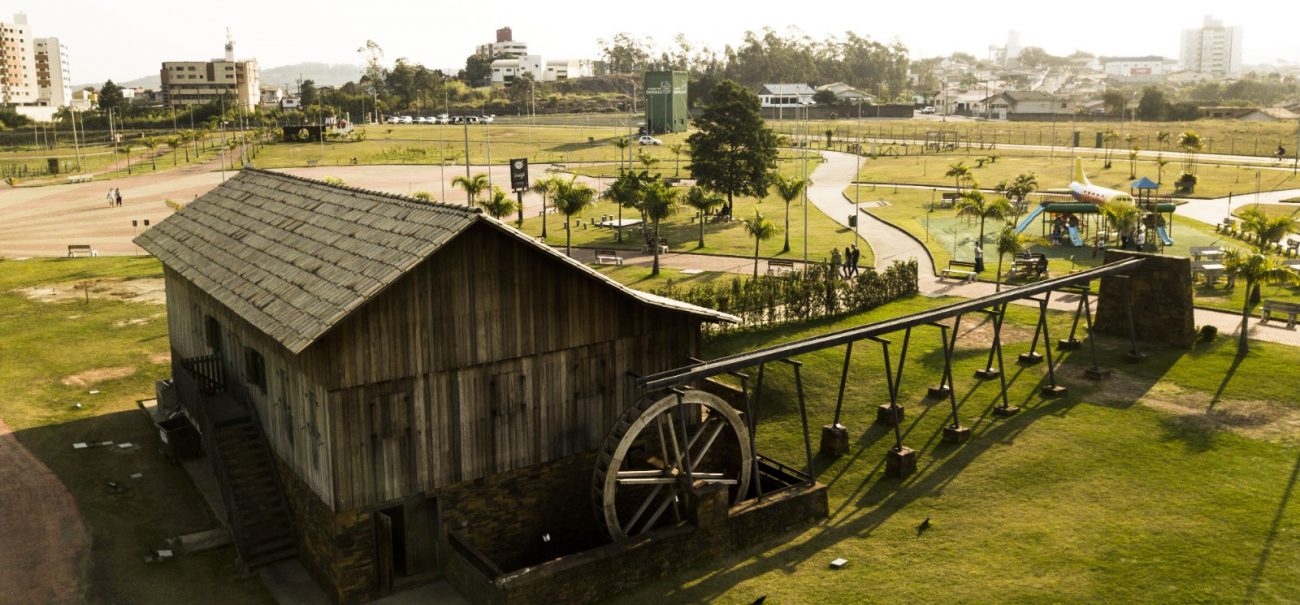 Casarão e antiga atafona no Parque dos Imigrantes  - PMC/Divulgação