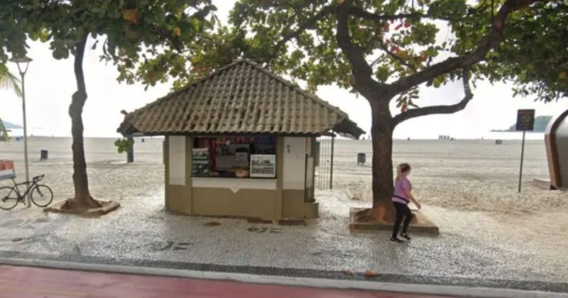 Quiosque para leilão na Praia Central, em Balneário Camboriú