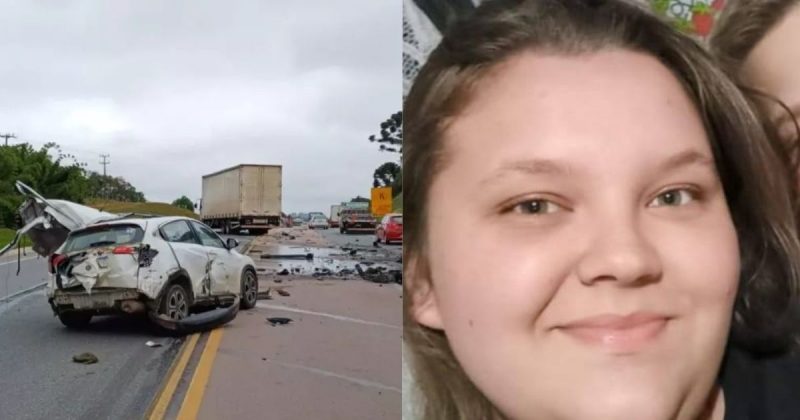 Jovem morta em grave acidente em SC