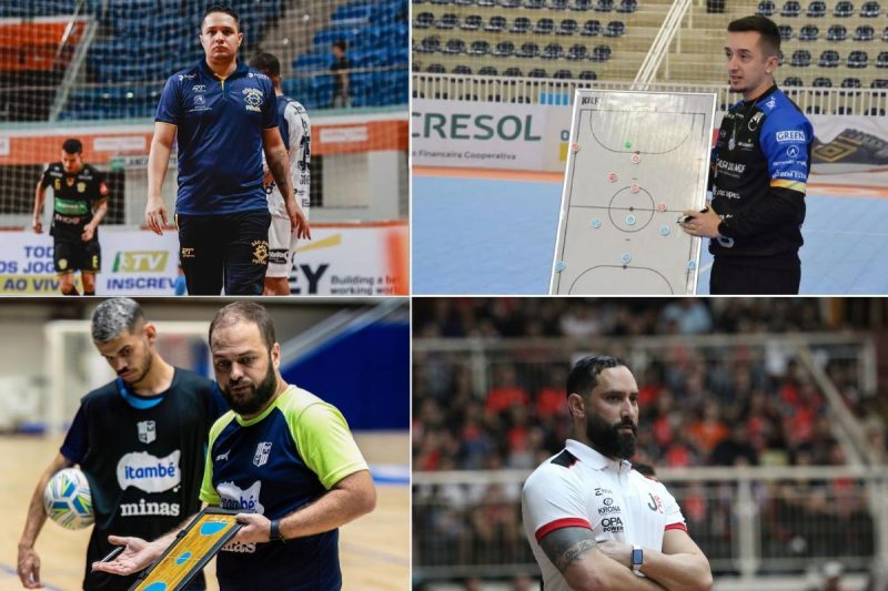 Nova geração de técnicos do futsal tem conquistado resultados expressivos na Liga Nacional