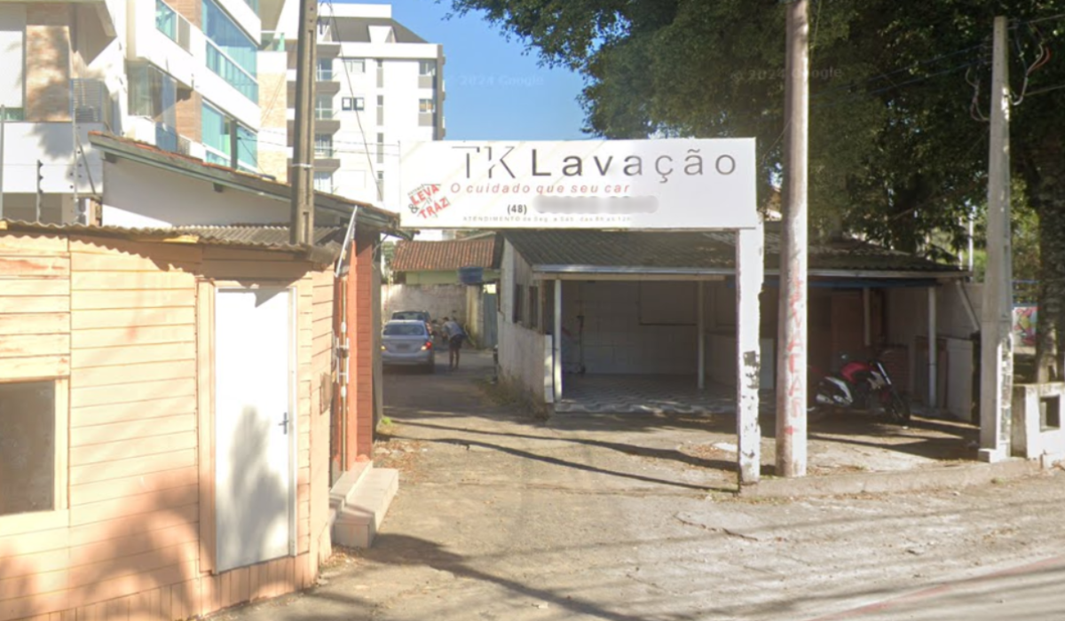 Thiago Kich era dono de uma lavação de carros com as suas iniciais - Google Maps/Reprodução/ND